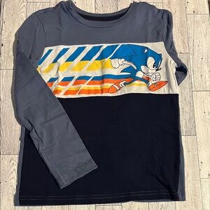 Sonic the Hedgehog Kids Long Sleeve Shirt size 7